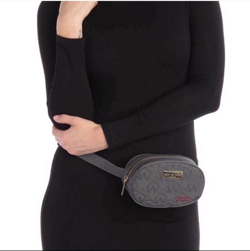 PEACE LOVE WORLD Denim Oval Belt Bag - Picture 3 of 9